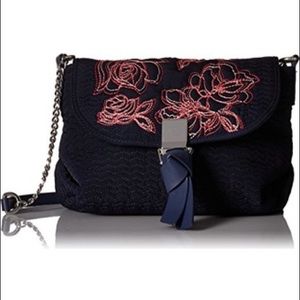 NWT Vera Bradley “Carson mini bag” Navy Blue